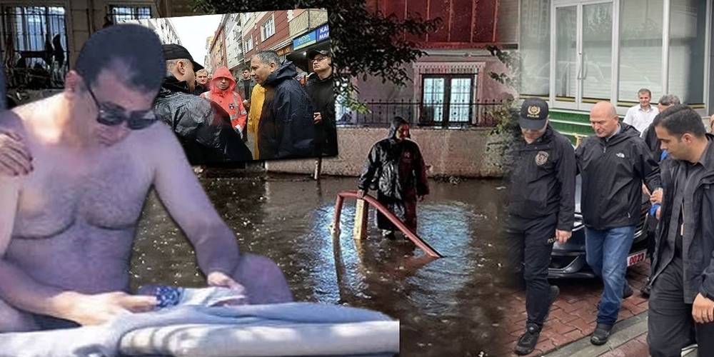 İstanbul’u sel vurdu, İBB Başkanı yine kayboldu! Ekrem İmamoğlu Fethiye’de tatilde mi?