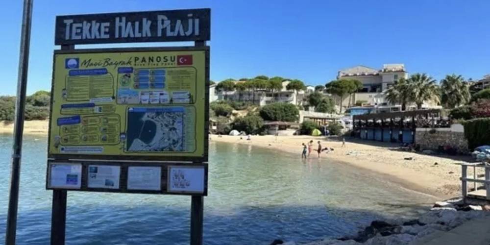 Çeşme'de skandal olay! Belediyeye ait giderlerin lağım suları mavi bayraklı plaja aktı