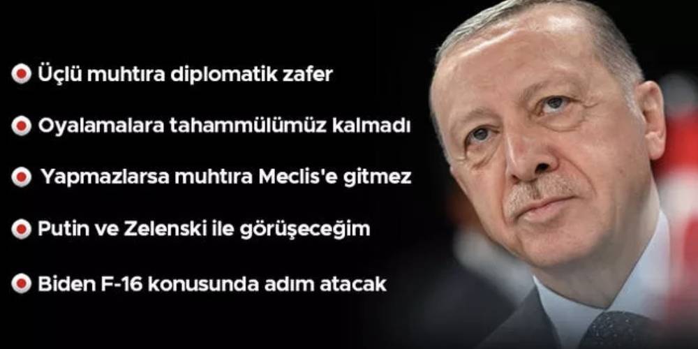 ‘Üçlü muhtıra diplomatik zaferdir…’ Erdoğan: İsveç 73 teröristin iadesi için söz verdi