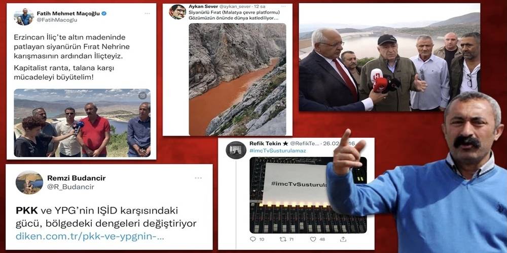 Ümit Özdağ’ın yalanına PKK desteği! Komünist Başkan Maçoğlu ve PKK yandaşları İliç’te…