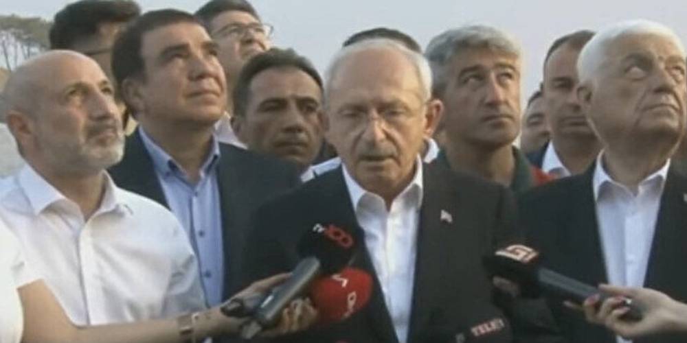 Kılıçdaroğlu yangından siyaset devşirdi: 'Verin görevi helikopterleri biz alalım' dediği sırada helikopterlerin sesi canlı yayında yankılandı