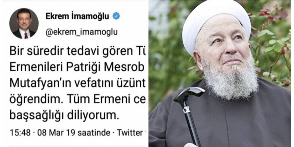 Sözde 16 milyonun başkanı! Ermeni patriği için üzülen Ekrem İmamoğlu, Mahmut Ustaosmanoğlu’nu yok saydı!