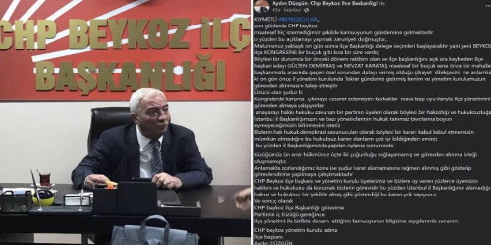 Kemal Kılıçdaroğlu'na karşı değişim çağrısı yapan CHP Beykoz İlçe Başkanı parti yönetimi tarafından görevden alındı: Bu kararı yok sayıyoruz