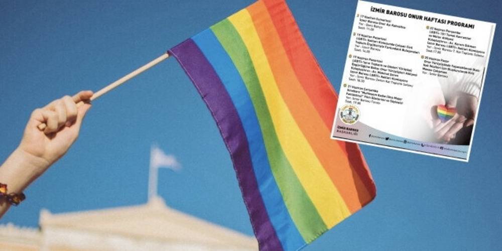 İzmir Barosu'ndan sapkınlığa destek: Bir hafta boyunca LGBT etkinlikleri düzenleyecek