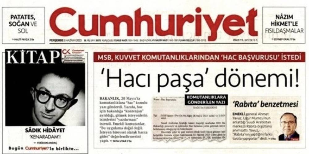 Cumhuriyet Gazetesi MSB'ye hac kontenjanı ayrılmasından rahatsız oldu