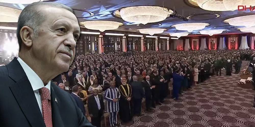 Cumhurbaşkanlığı Külliyesi'nde Göreve Başlama Töreni... Erdoğan: Yanımızda duranların desteğini hiçbir zaman unutmayacağız