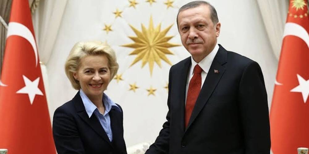 Cumhurbaşkanı Erdoğan AB Komisyonu Başkanı Leyen ile görüştü