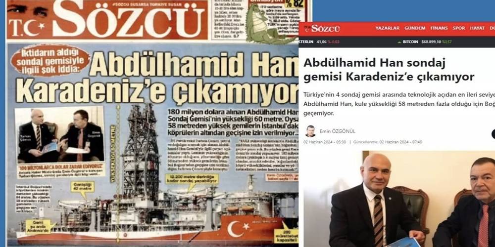 Sözcü'den skandal haber! 'Abdülhamid Han, Karadeniz'e çıkamıyor' iddiasına cevap geldi