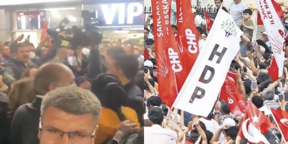 CHP Genel Başkanı Kemal Kılıçdaroğlu’nu Diyarbakır’da HDP’liler “Kürdistan’a hoş geldin” sloganıyla karşıladı