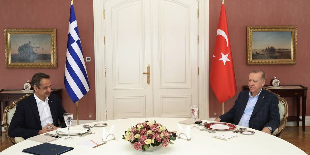 Cumhurbaşkanı Erdoğan Yunanistan Başbakanı Miçotakis'i kabul etti