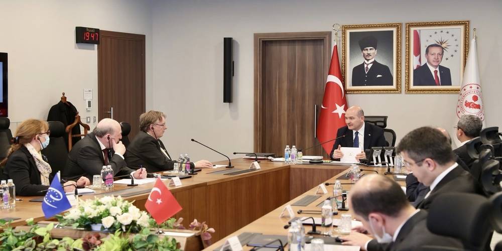 İçişleri Bakanı Soylu, AKPM raportörlerini kabul etti