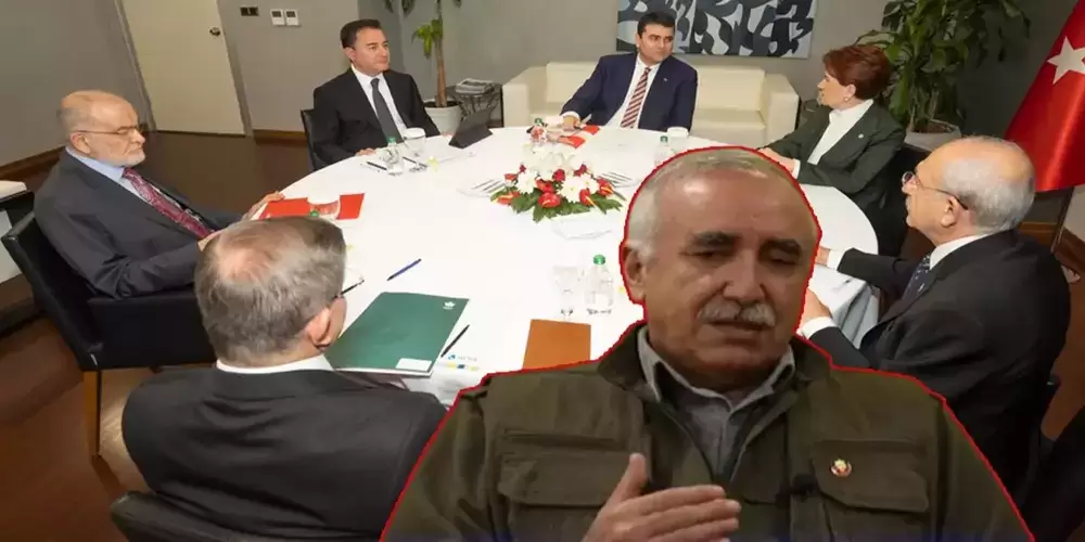 PKK'nın elebaşı Karayılan'dan 6'lı Masa'ya tam destek!