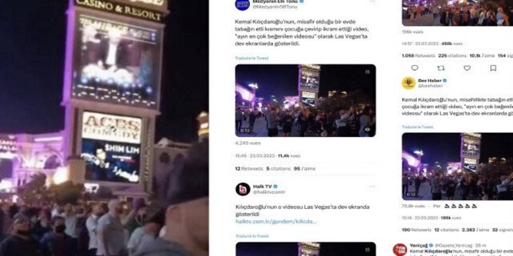 Bir algı oyunu daha çöktü: CHP medyasının servis ettiği Kılıçdaroğlu'nun 'Las Vegas görüntüleri' sahte çıktı