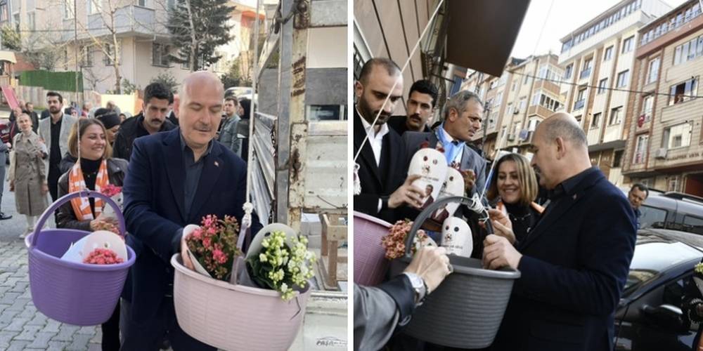 Süleyman Soylu’dan yeni kampanya modeli: "Sal sepeti al çiçeği"