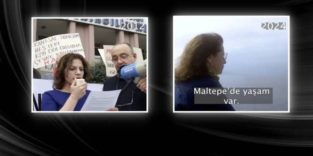 CHP'li Maltepe Belediye Başkan adayı Esin Köymen 11 yıl önce karşı çıktığı parka bugün reklam filmi çekti!