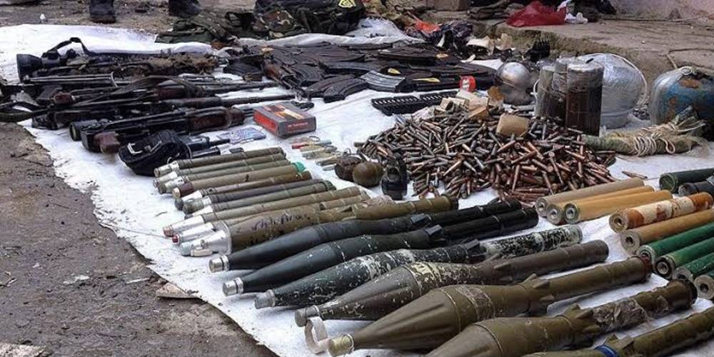 Şırnak’ta terör örgütü PKK’ya ait çok sayıda silah ve mühimmat ele geçirildi