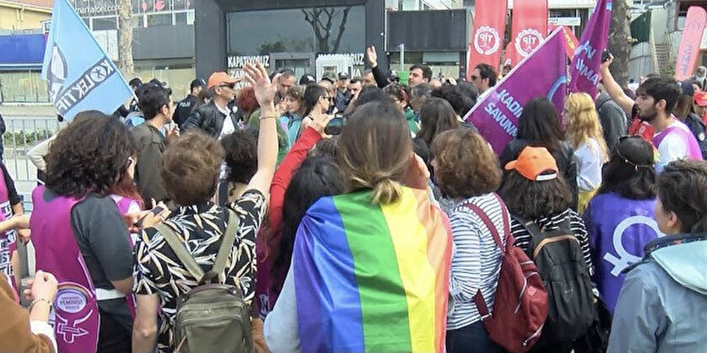 LGBT sapkınları polise zor anlar yaşattı: Maltepe'de 1 Mayıs miting alanı girişinde gerginlik