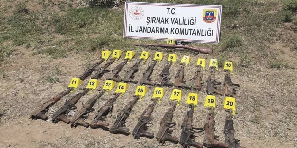 Şırnak’ta terör örgütü PKK’ya ait mühimmat ele geçirildi