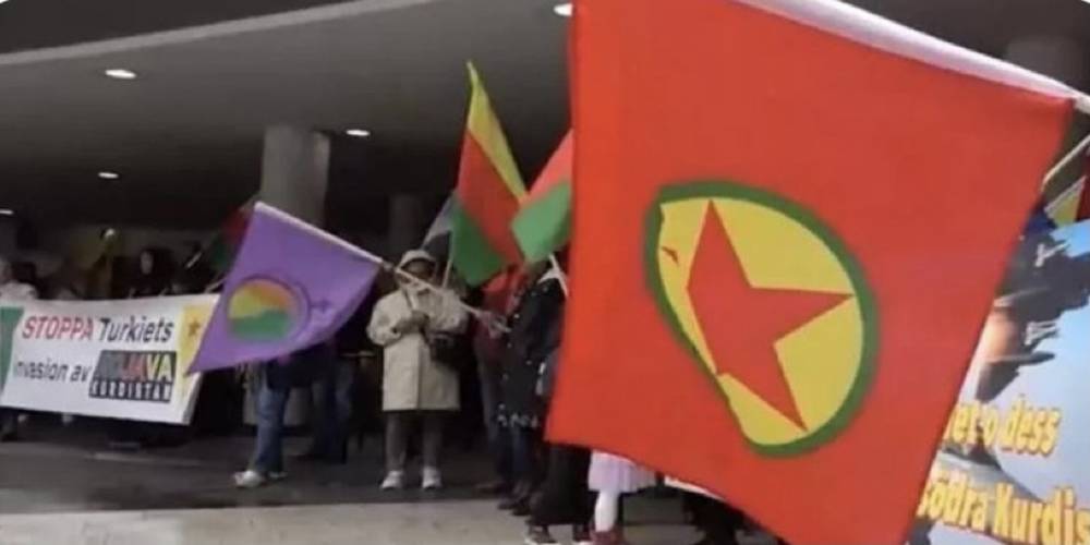 Terör örgütü PKK yandaşları Stockholm'de ortaya çıktı!