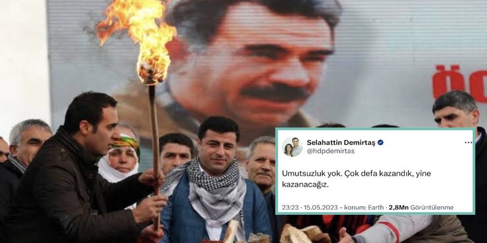 Terör hükümlüsü Selahattin Demirtaş desteklediği Kemal Kılıçdaroğlu için tweeti attı: Umutsuzluk yok çok defa kazandık yine kazanacağız