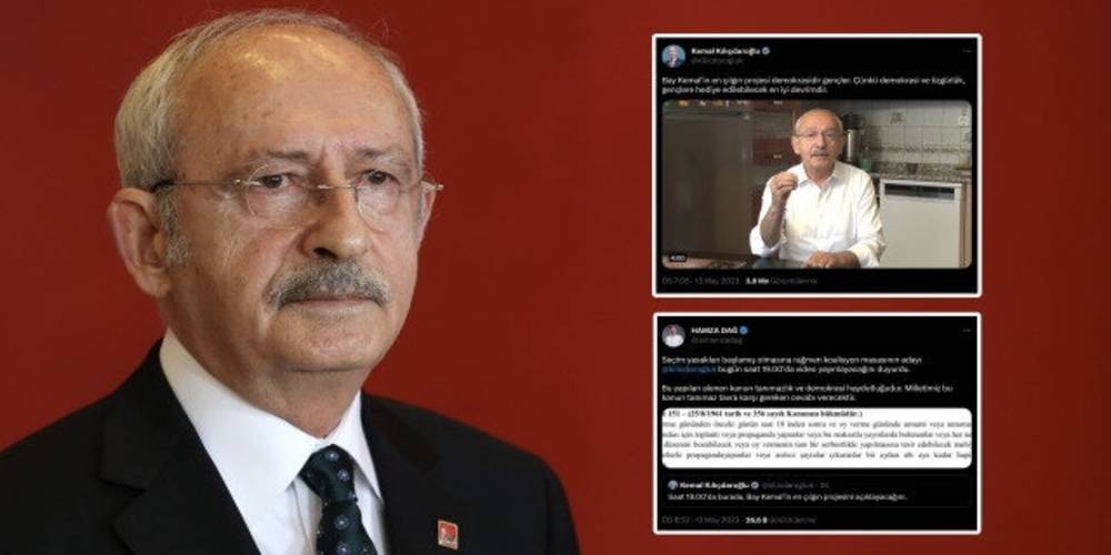 Kemal Kılıçdaroğlu YSK'nın propaganda yasağını deldi: Bir aydan altı aya kadar hapis cezası var