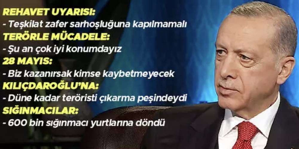 Cumhurbaşkanı Erdoğan: Sinan Bey'in katılımında pazarlık yok, Cumhur İttifakı için çalışmalara başladı
