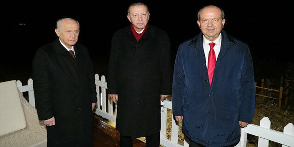 KKTC'de tarihi an: Erdoğan ve Bahçeli 46 yıl sonra açılan Maraş'a gitti
