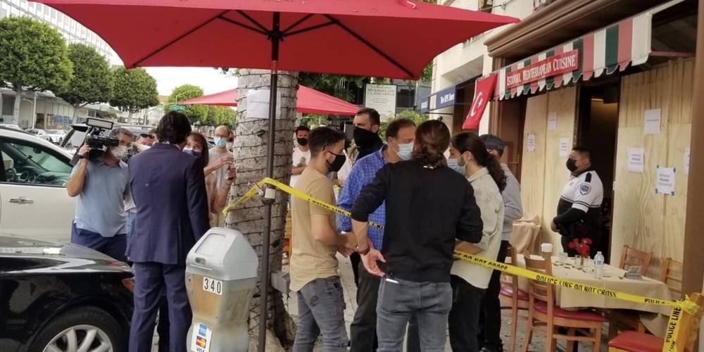 Ermeniler ABD'de bir Türk'ün işlettiği kafeye saldırdı: Büyükelçi Kılıç'tan kınama