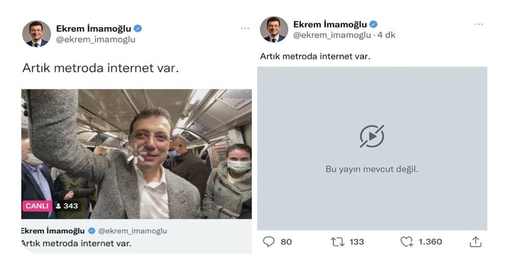 ‘Artık metro da internet var’ dedi! İnterneti kesildi