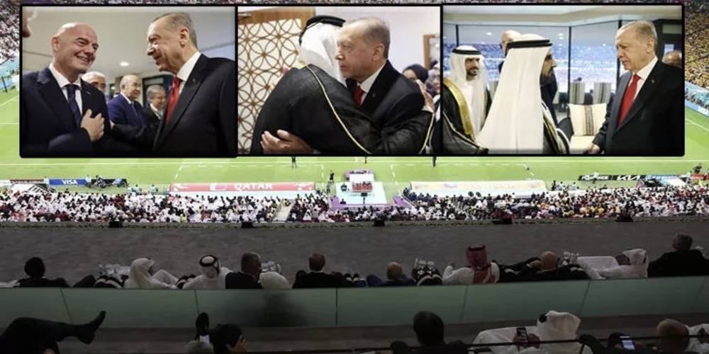 Cumhurbaşkanı Erdoğan, Katar’da liderlerle bir araya geldi