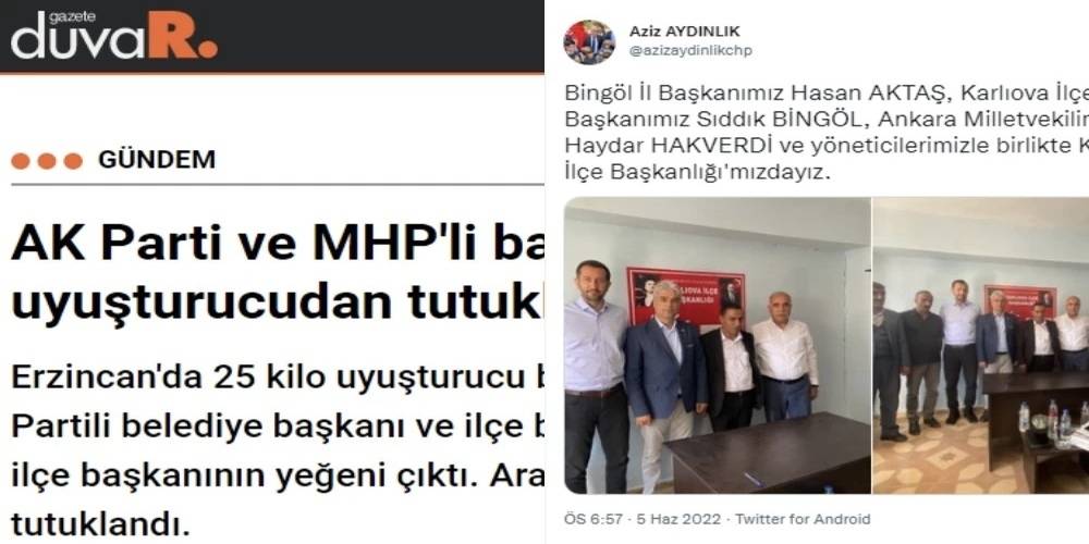 Foncu medyanın CHP’yi uyuşturucudan aklama çabası! AK Parti ve MHP’li diye duyurdukları yeğenler CHP’li çıktı