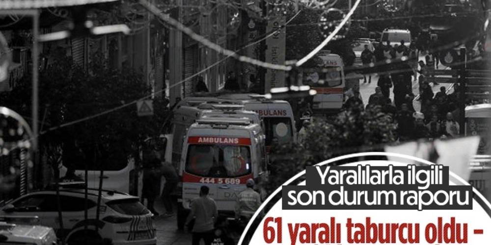 İstiklal Caddesi’nde yaralananların 61'i taburcu edildi
