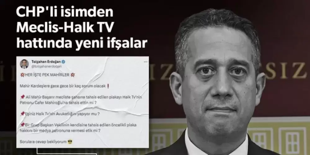CHP'li Tolgahan Erdoğan'dan Ali Mahir Başarır ile ilgili yeni ifşalar