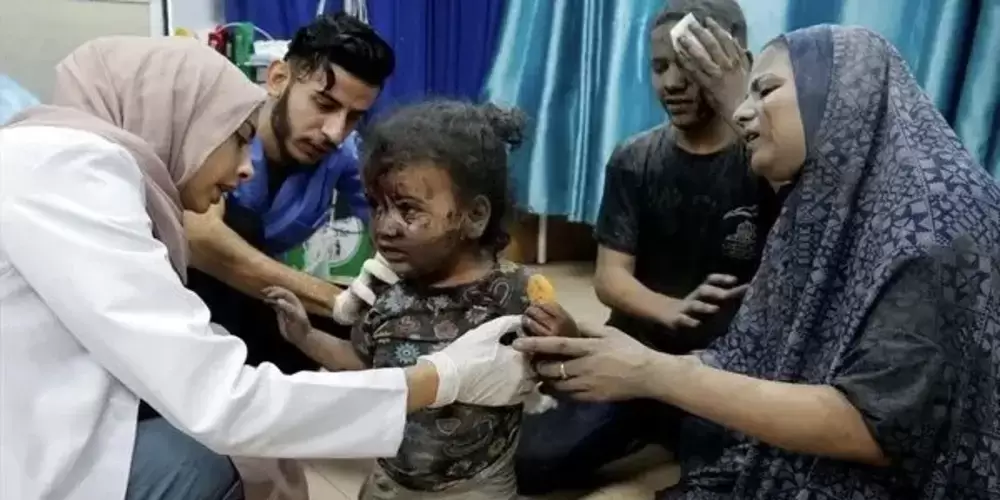 İsrail çocuk hastanesini bombaladı!