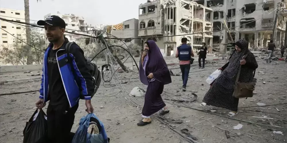 Gazze'de siviller için iki insani koridor oluşturulacak