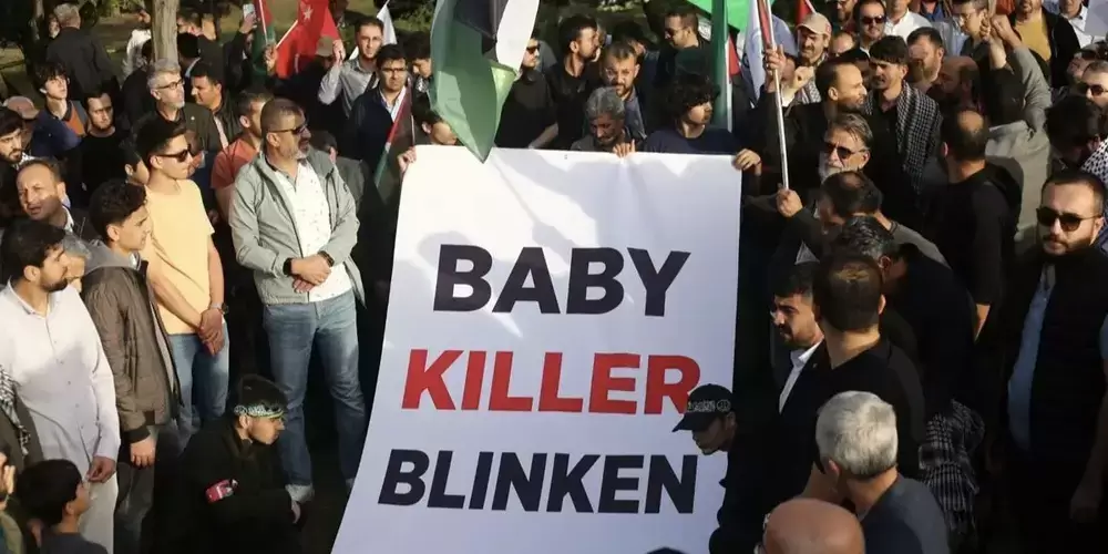 ABD Dışişleri Bakanı Blinken'a Ankara'da protesto