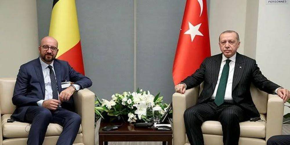 Cumhurbaşkanı Recep Tayyip Erdoğan, Avrupa Birliği Konseyi Başkanı Charles Michel ile görüştü