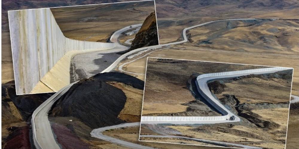 Van'ın Çaldıran ilçesinin İran sınırındaki güvenlik duvarının 20 kilometrelik kısmı tamamlandı
