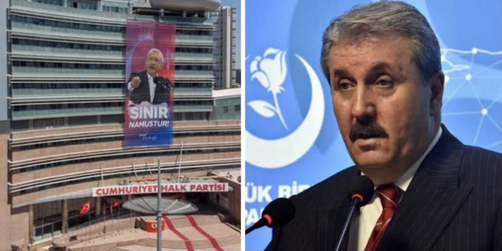 Mustafa Destici: 'Sınır namustur' pankartı asan CHP HDP’nin korkusuyla ‘tezkereye evet’ diyemedi