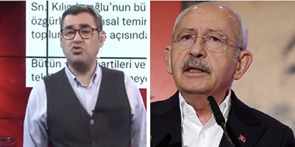 Muhalif kanalda Kılıçdaroğlu'na başörtü tepki: Enver Aysever ıslık çalarak dalga geçti