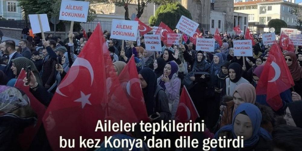 LGBT Dayatmasına Karşı Büyük Aile Yürüyüşü bu kez Konya'da düzenlendi