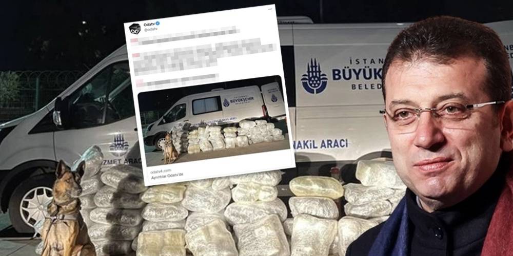 İBB’ye ait araçta 144 kilo uyuşturucu yakalandı! Oda Tv’nin derdi ise belediyeye teröristleri dolduran Ekrem İmamoğlu’nu aklama…