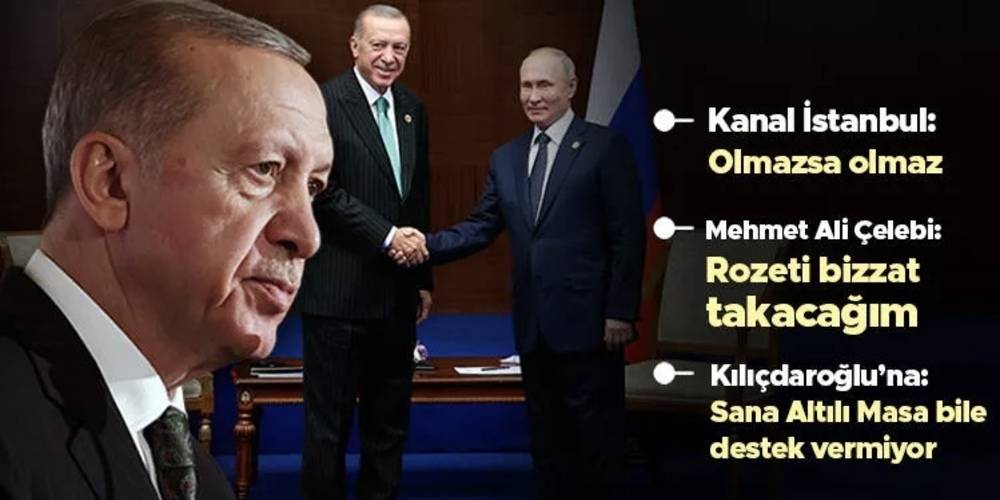 Cumhurbaşkanı Erdoğan: "Gaz dağıtım merkezi iş için tabii ki Trakya en önemli yer olarak görülüyor. Talimatı Putin'le birlikte verdik. İki taraf da çalışmayı yapıp bize sunacaklar."