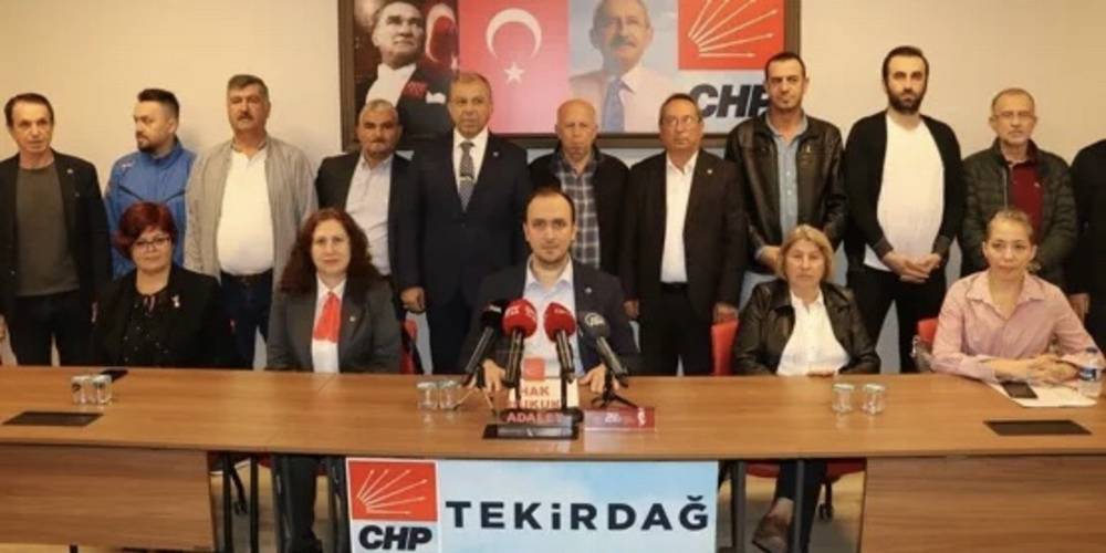 CHP'de toplu istifa! Tekirdağ’da ilçe başkanı dahil 21 yönetim kurulu üyesi istifa etti