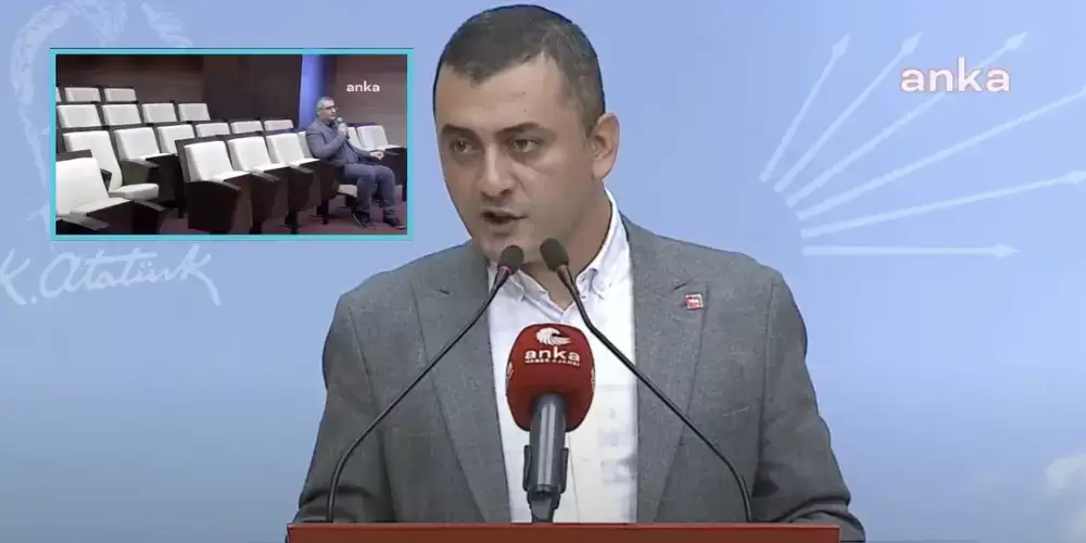CHP'nin medyadan sorumlu genel başkan yardımcısı Eren Erdem'in basın toplantısına sadece 1 gazeteci katıldı