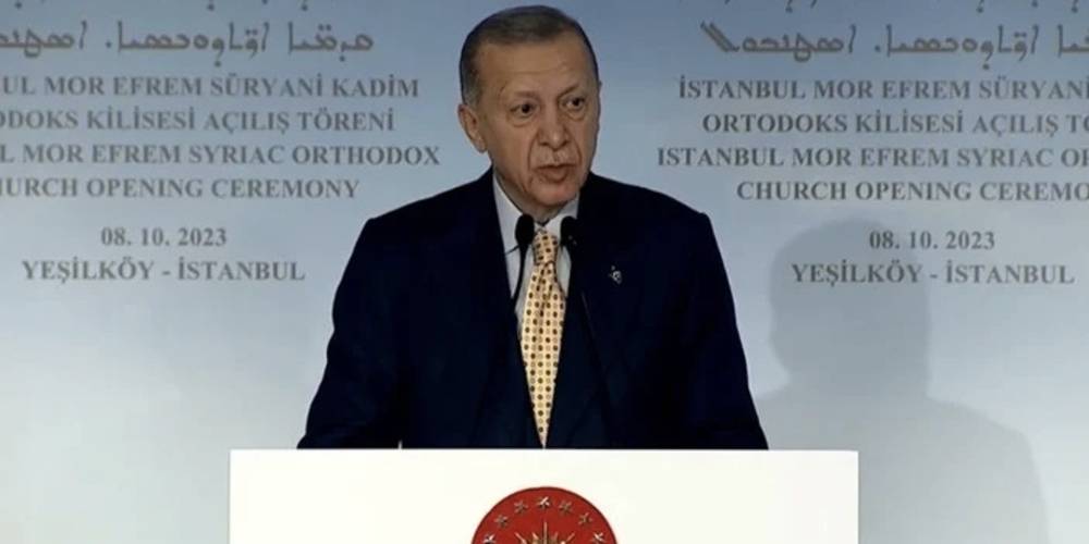 Cumhurbaşkanı Erdoğan Cumhuriyet'in ilk kilise açılışını Kanuni'nin sözü ile yaptı