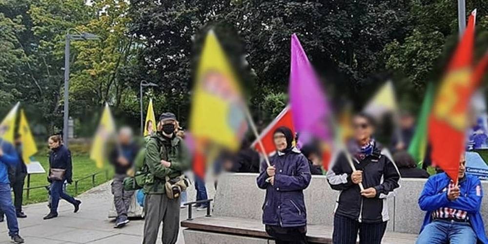 İsveç teröre dur demiyor! YPG/PKK yandaşları gösteri yaptı
