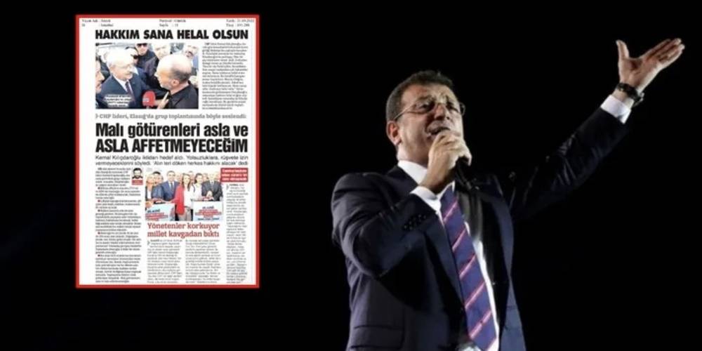 Sözcü Gazetesi'nden Ekrem İmamoğlu'na sansür!