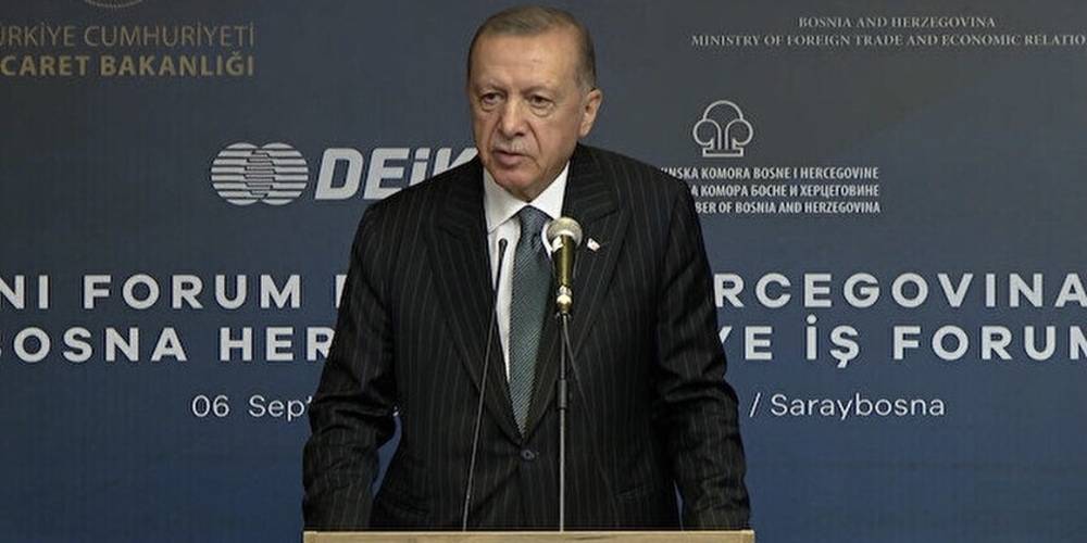 Cumhurbaşkanı Erdoğan'dan Bosna Hersek'e yatırım çağrısı: Bir milyar dolar ticaret hacmini aşmayı hedefliyoruz