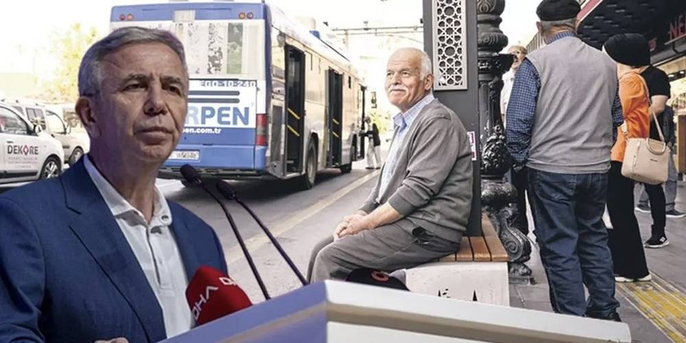 Özel halk otobüslerine desteği kesen Mansur Yavaş, 65 yaş üstü vatandaşları yarı yolda bıraktı